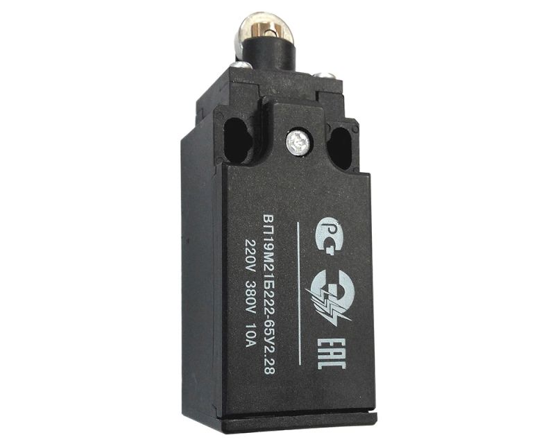 Выключатель путевой ВП19М-21Б 222-65 У2.28 1з+1р двухполюсный, толкатель с роликом Выключатель путевой ВП19М-21Б 222-65 У2.28 1з+1р двухполюсный, толкатель с роликом