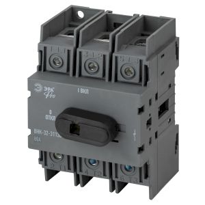 Выключатель-разъединитель ВНК-32-31130 ЭРА PRO mvr20-3-080E 3П 80А с установленной фронтальной рукояткой управления Выключатель-разъединитель ВНК-32-31130 ЭРА PRO mvr20-3-080E 3П 80А с установленной фронтальной рукояткой управления