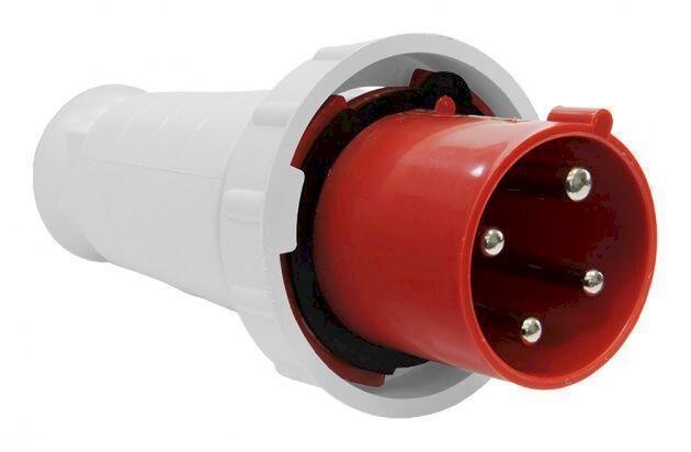 Вилка 034 переносная 3Р+PE 63А 380В IP54 Вилка 034 переносная 3Р+PE 63А 380В IP54