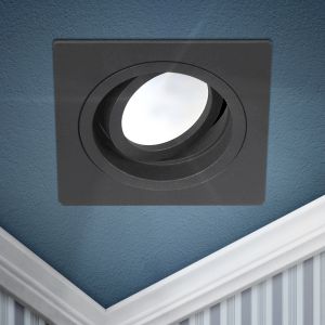 Встраиваемый светильник алюминиевый ЭРА KL85 BK MR16/GU5.3 черный Встраиваемый светильник алюминиевый ЭРА KL85 BK MR16/GU5.3 черный