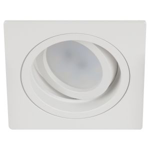 Встраиваемый светильник алюминиевый ЭРА KL85 WH MR16/GU5.3 белый