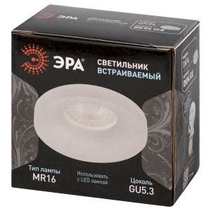 Встраиваемый светильник декоративный ЭРА DK94 ICE MR16 GU5.3 белый