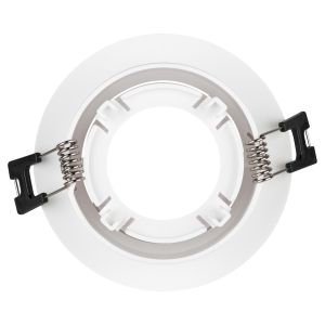 Встраиваемый светильник декоративный ЭРА KL90 WH MR16/GU5.3 белый, пластиковый