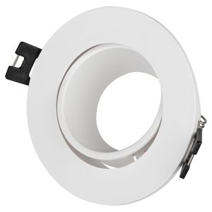Встраиваемый светильник декоративный ЭРА KL90 WH MR16/GU5.3 белый, пластиковый