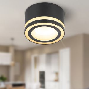 Встраиваемый светильник под лампу GX53 ЭРА DK113 BK черный