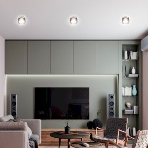 Встраиваемый светильник под лампу GX53 ЭРА DK97 CH/BK хром черный