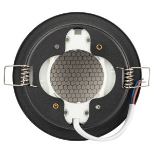 Встраиваемый светильник под лампу GX53 ЭРА KL111 BK черный матовый