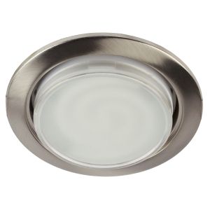 Встраиваемый светильник под лампу GX53 ЭРА  KL35 SN (б/к) 220V 15W сатин никель