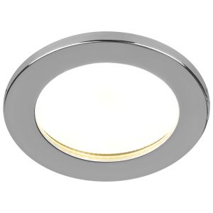 Встраиваемый светильник влагозащищенный ЭРА KL95 CH GX53 IP44 хром