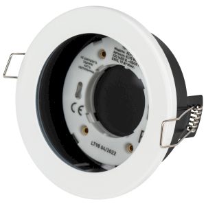 Встраиваемый светильник влагозащищенный ЭРА KL95 WH GX53 IP44 белый