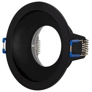 Встраиваемый светильник влагозащищенный ЭРА WR4 SBK MR16/GU5.3 IP44 черный матовый