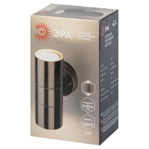 WL16 Подсветка ЭРА Декоративная подсветка 2*GU10 MAX35W IP54 хром (20/360)
