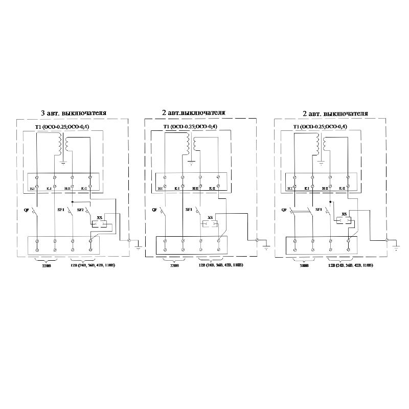 Ящик с понижающим трансформатором ЯТП-0,25 220/12-3АВ У3 IP54