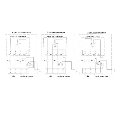 Ящик с понижающим трансформатором ЯТП- ОСО   0,25     220/ 42 В  IP54     (3 автомата) Texenergo