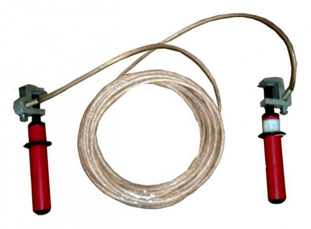 Заземление для пожарных машин ЗПМ-1 (машинное) S=25 мм, L=20 м Заземление для пожарных машин ЗПМ-1 (машинное) S=25 мм, L=20 м